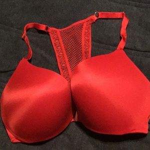 Victoria’s Secret red front closure push up bra